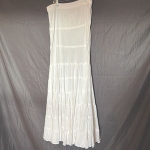 White Flowy Skirt